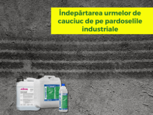 Îndepărtarea urmelor de cauciuc de pe pardoselile industriale