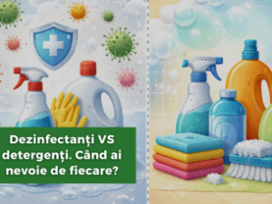 Dezinfectanți vs detergenți. Când ai nevoie de fiecare?