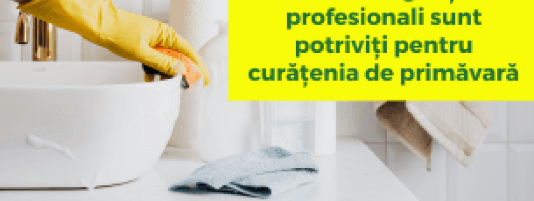 Ce detergenți profesionali sunt potriviți pentru curățenia de primăvară