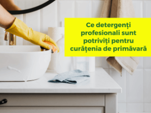 Ce detergenți profesionali sunt potriviți pentru curățenia de primăvară