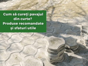 Cum să cureți pavajul din curte? Produse recomandate și sfaturi utile