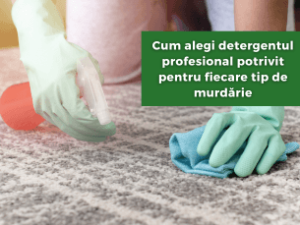 Cum alegi detergentul profesional potrivit pentru fiecare tip de murdărie