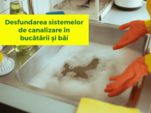 Desfundarea sistemelor de canalizare în bucătării și băi