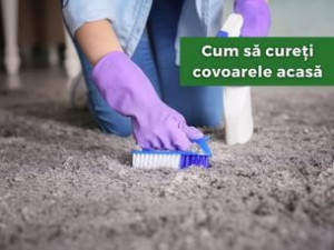 Cum să cureți covoarele acasă