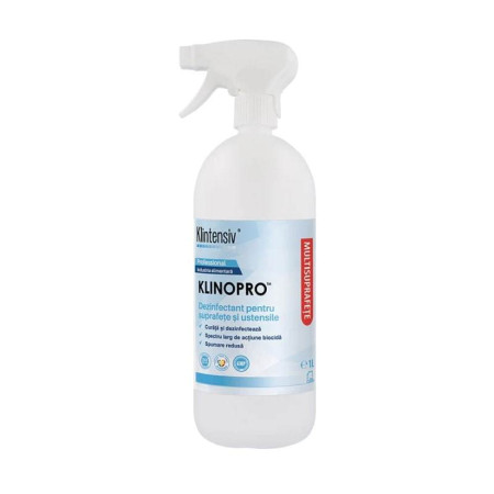 Detergent dezinfectant gata de utilizare pentru suprafețe KlinoPro 1L