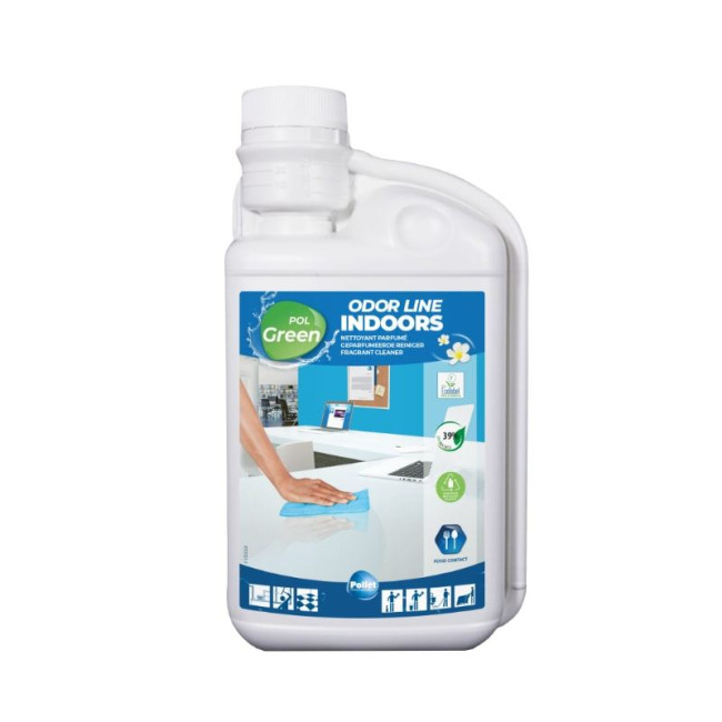 Soluție de curățare ecologică parfumată pentru toate suprafețele Odor Line Indoors Soluție de curățare ecologică parfumată pentru toate suprafețele