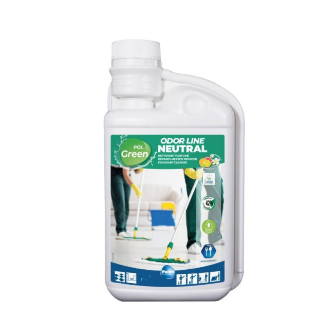 Detergent ecologic cu parfum neutru, pentru pardoseli și suprafețe moderne Odor Line Neutral Detergent ecologic cu parfum neutru, pentru pardoseli și suprafețe moderne