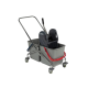 Cărucior curățenie 2 găleți de 27 L + Mop profesional TTS Wet System 40 cm