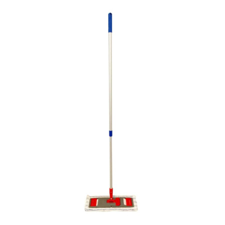 Mop plat cu buzunare sau clapete cu mâner telesopic Mop plat cu buzunare sau clapete cu mâner telesopic