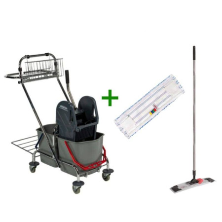 Cărucior curățenie cadru metalic + Mop profesional Sprintus Magic Vario 40 cm Cărucior curățenie cadru metalic + Mop profesional Sprintus Magic Vario 40 cm