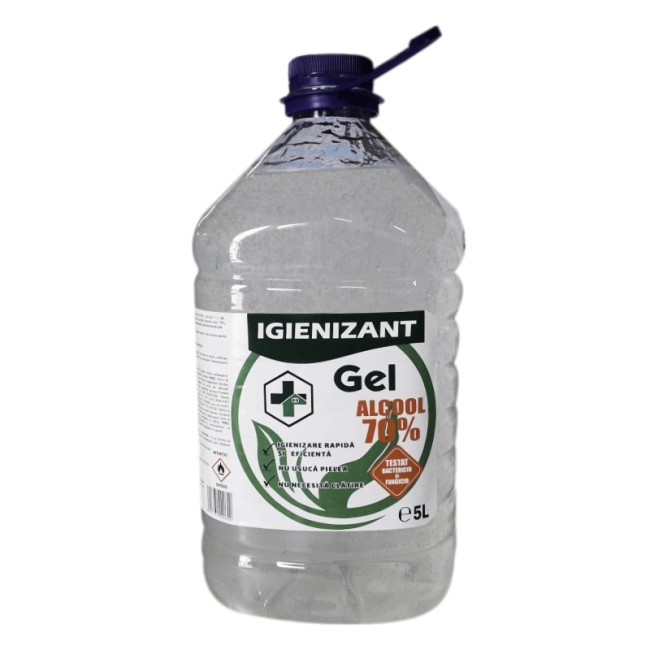Gel dezinfectant mâini 70 % alcool 5 L Gel dezinfectant mâini 70 % alcool