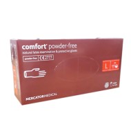 Mănuși de unică folosință din latex, nepudrate, Comfort set 100 buc.