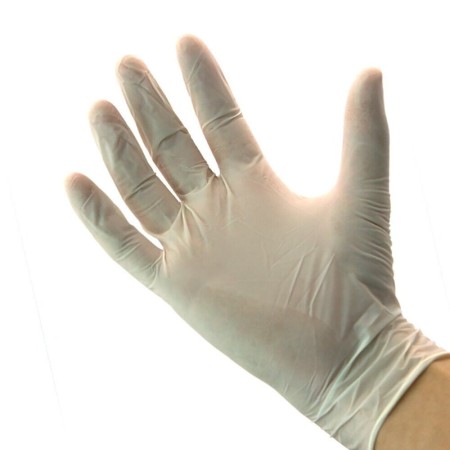 Mănuși de unică folosință latex pudrate Santex set 100 buc.