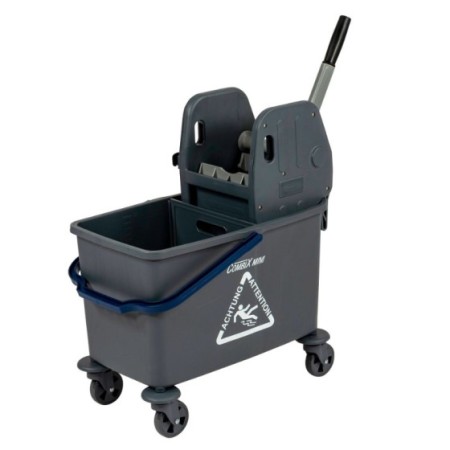Cărucior curățenie Sprintus Combix Mini + Mop profesional plat cu buzunare și clapete 40 cm Cărucior curățenie Sprintus Combix Mini + Mop profesional plat cu buzunare și clapete 40 cm