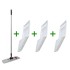 Mop Magic Click cu 3 rezerve de mop microfibră