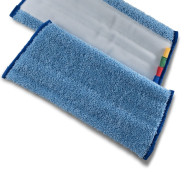 Rezervă mop din microfibră albastru Velcro SPEED 40 cm