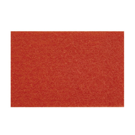 Pad curățenie poliester dreptunghiular roșu