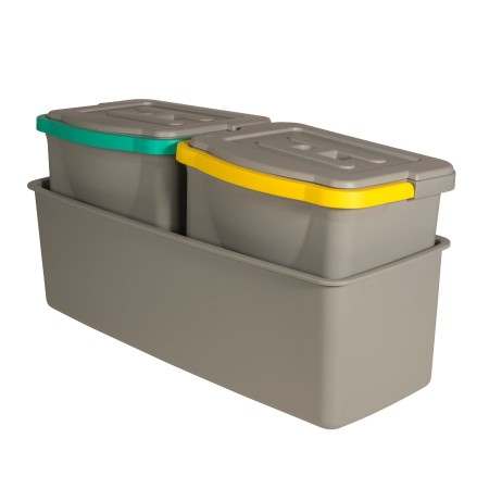 Set 2 găleți 6 L cu capac și tavă