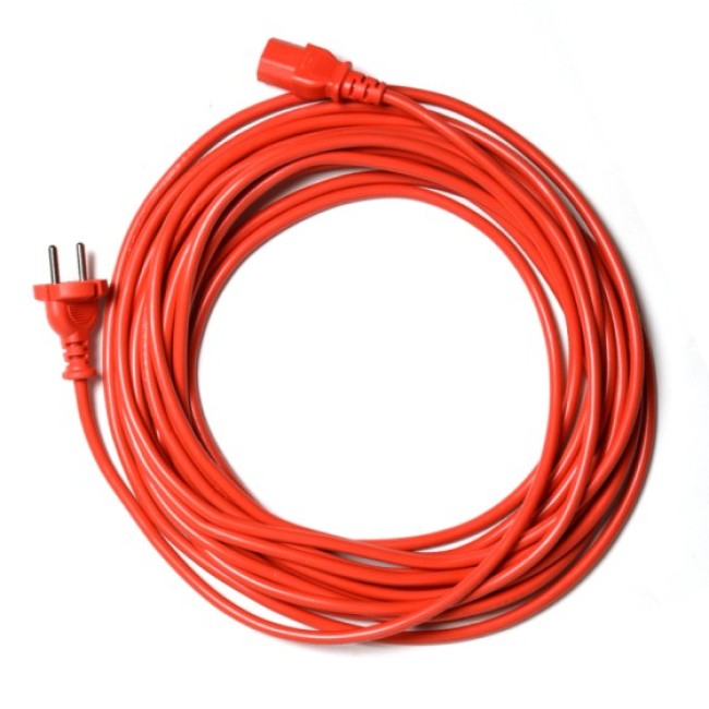 Cablu alimentare roșu 12 m cu mufă de conectare
