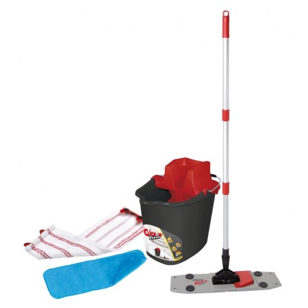 Set complet curățenie CLICK'N PRESS cu galeată și mop Set complet curățenie CLICK'N PRESS cu galeată și mop